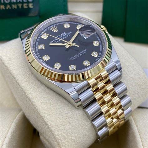 rolex datejust 36 black dial diamond|Rolex Datejust 36mm for sale.